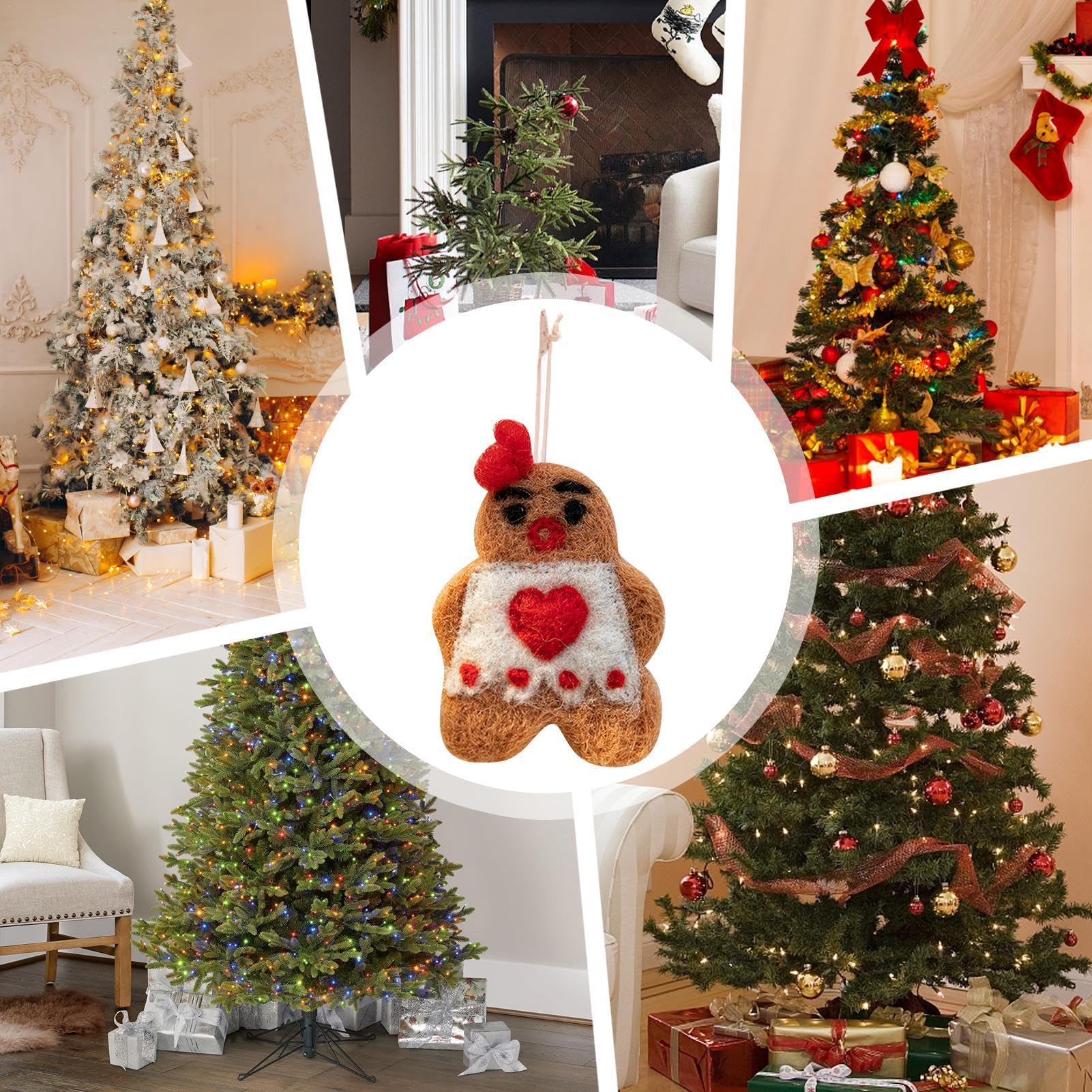 Amazon.co.jp: Mdikawe クリスマスツリー用フェルトオーナメント